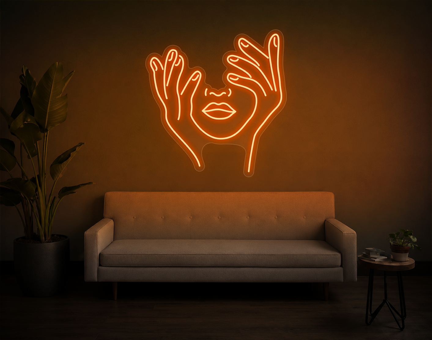 Trippy Face LED Neon Sign