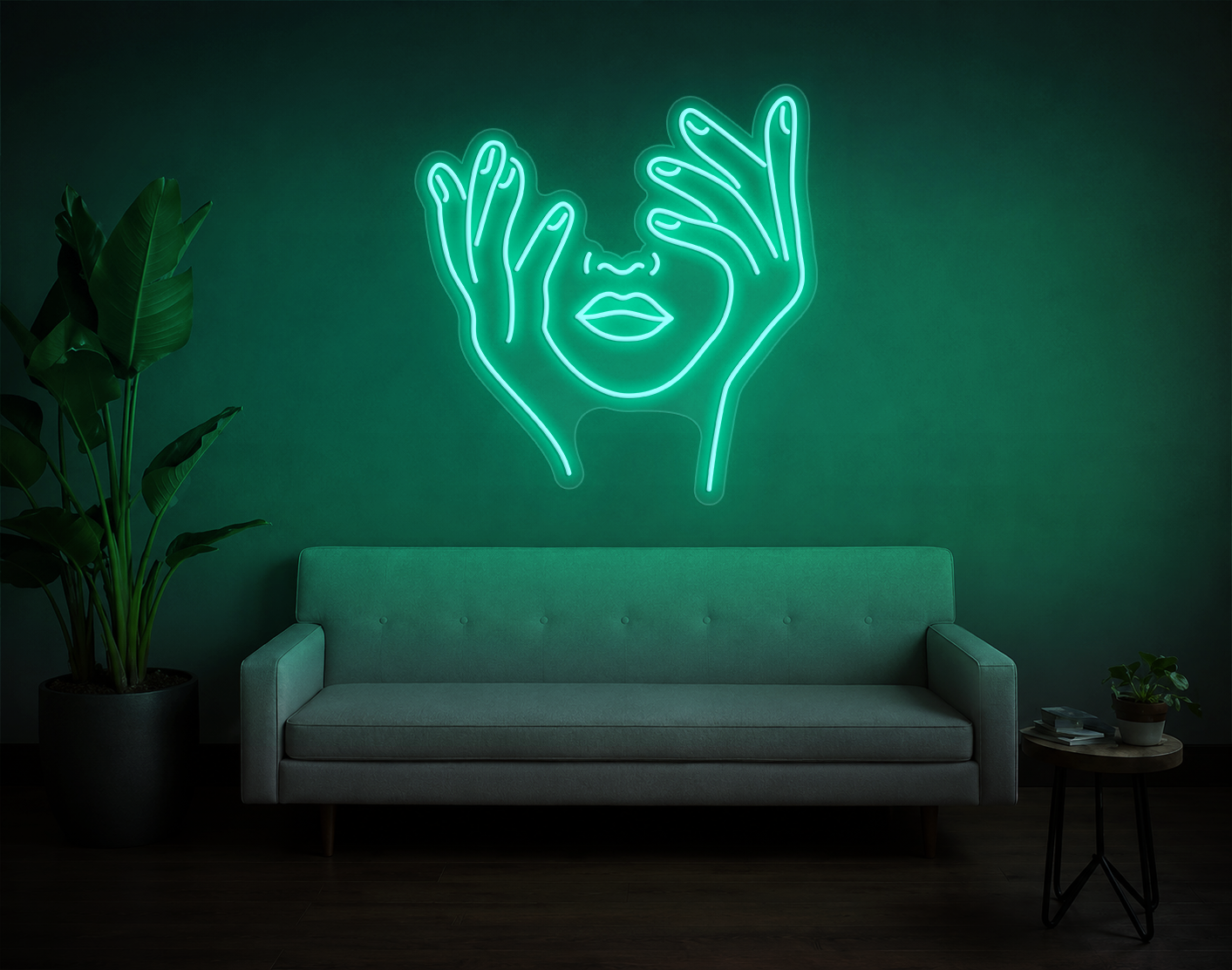 Trippy Face LED Neon Sign