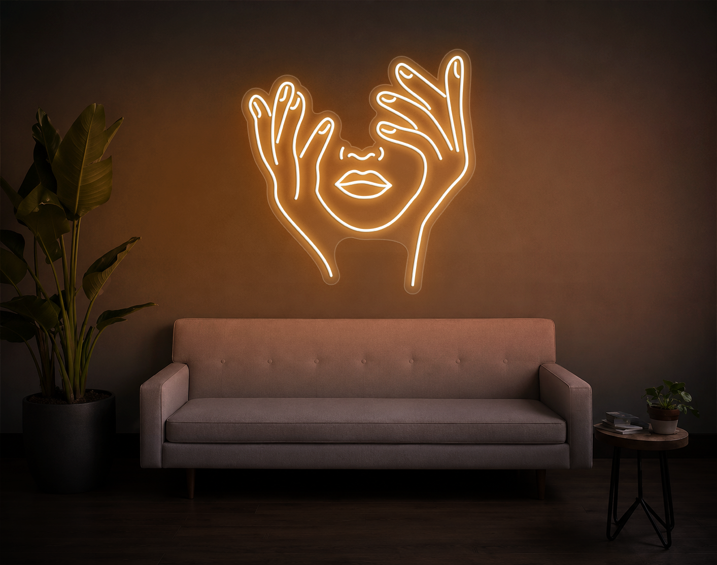 Trippy Face LED Neon Sign