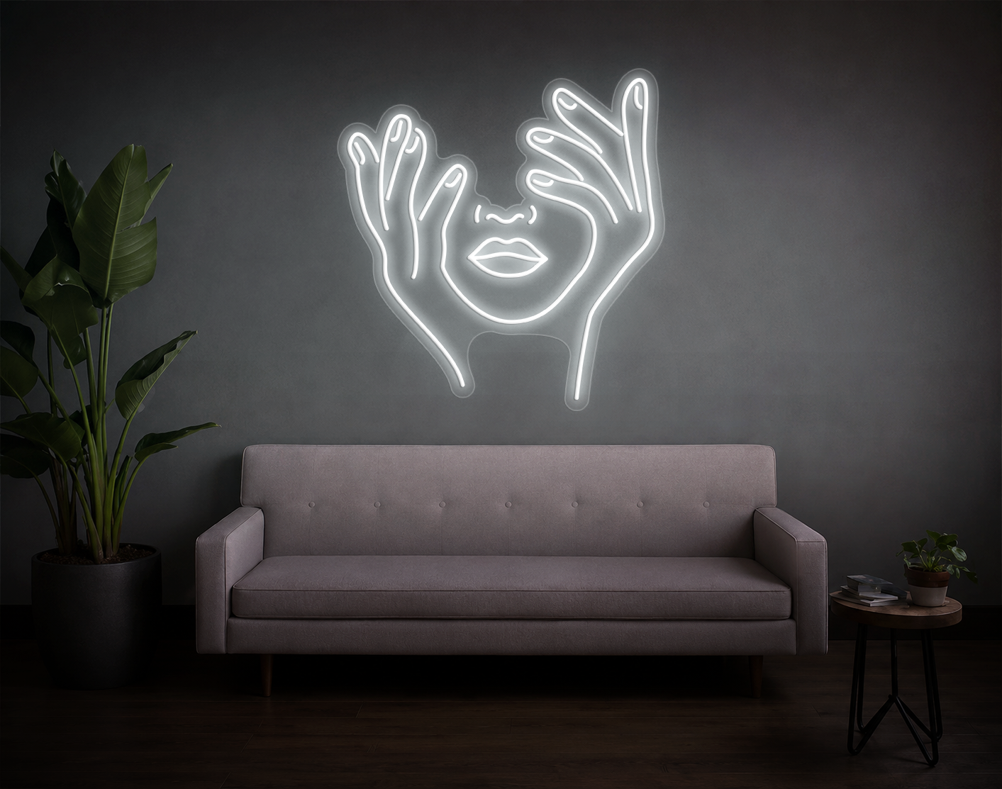 Trippy Face LED Neon Sign