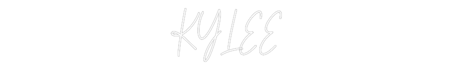 Custom Neon Text - KYLEE