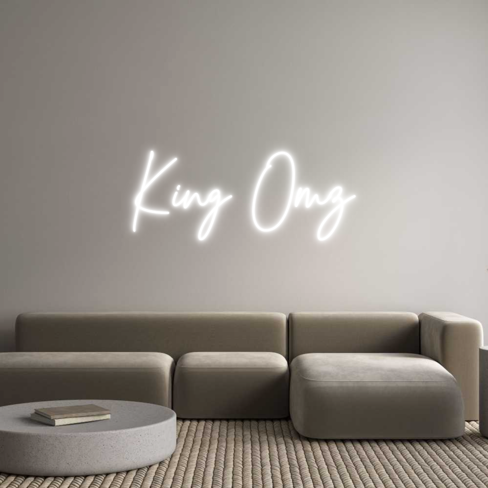 Custom Neon Text - King Omz
