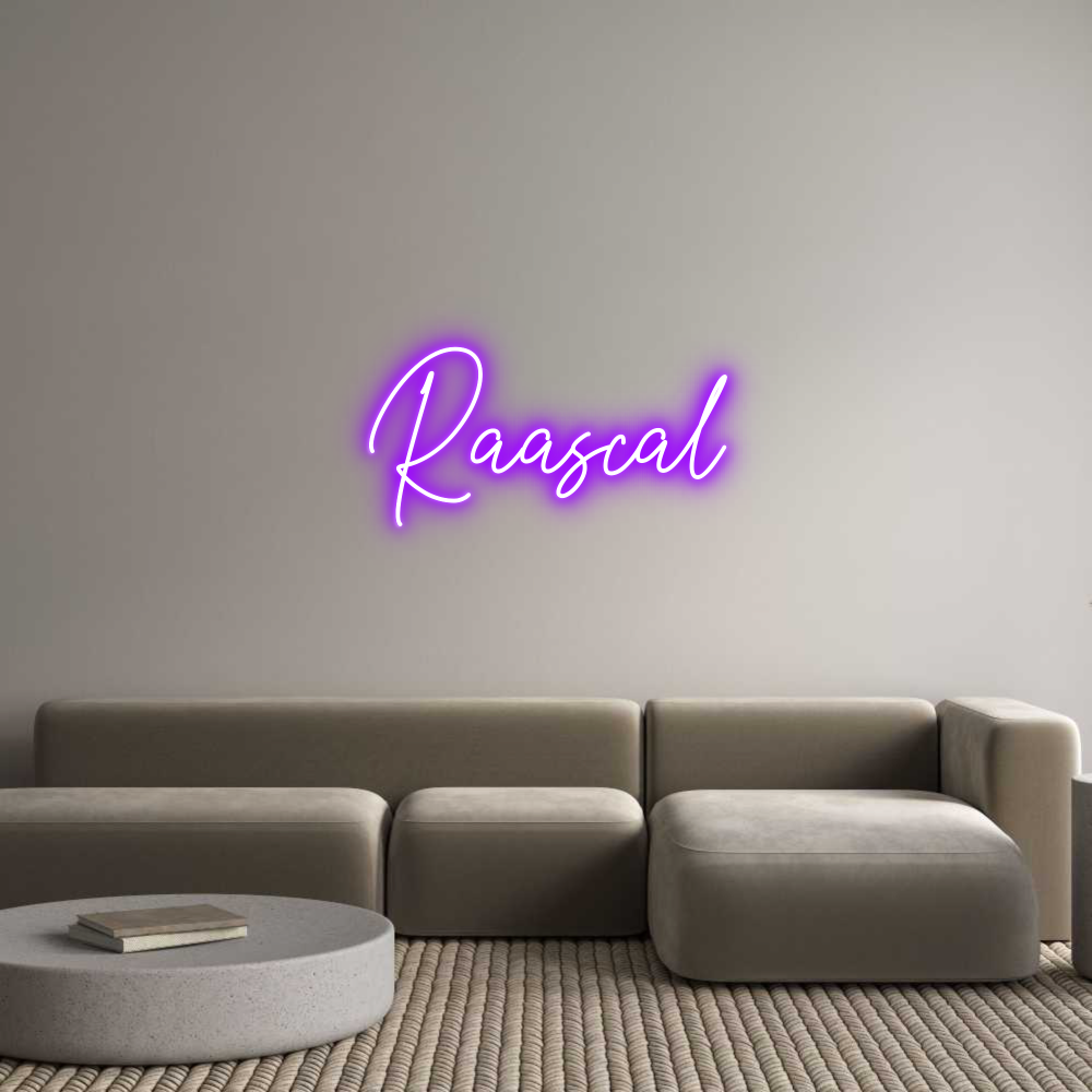 Custom Neon Text - Raascal