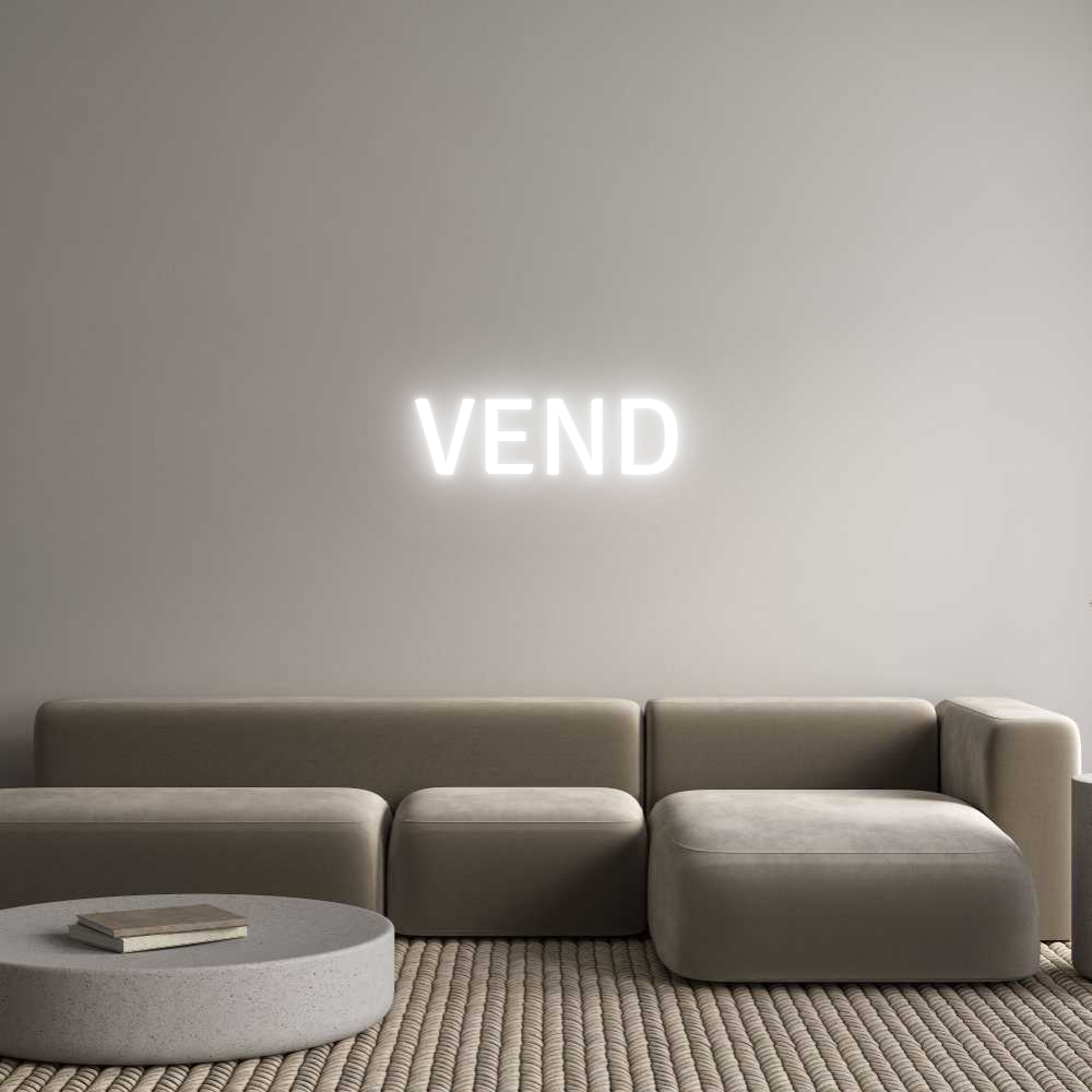 Custom Neon Text - VEND