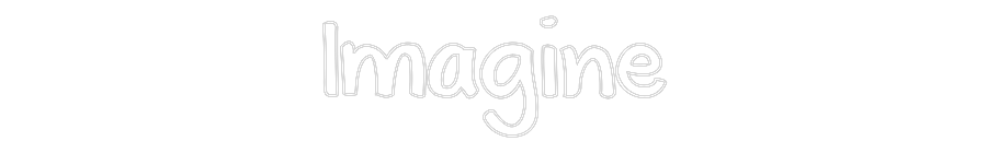 Custom Neon Text - Imagine