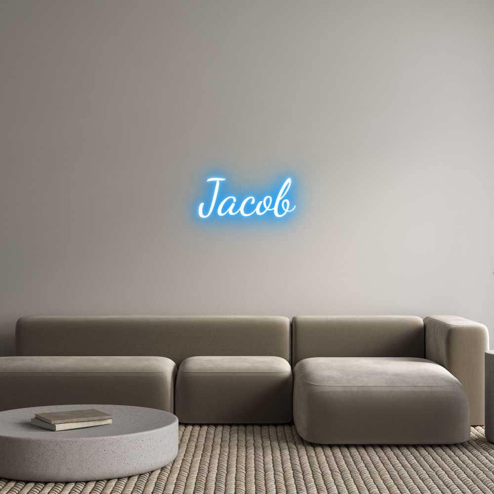 Custom Neon Text - Jacob