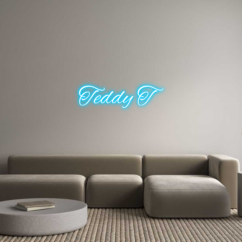 Custom Neon Text - Teddy T