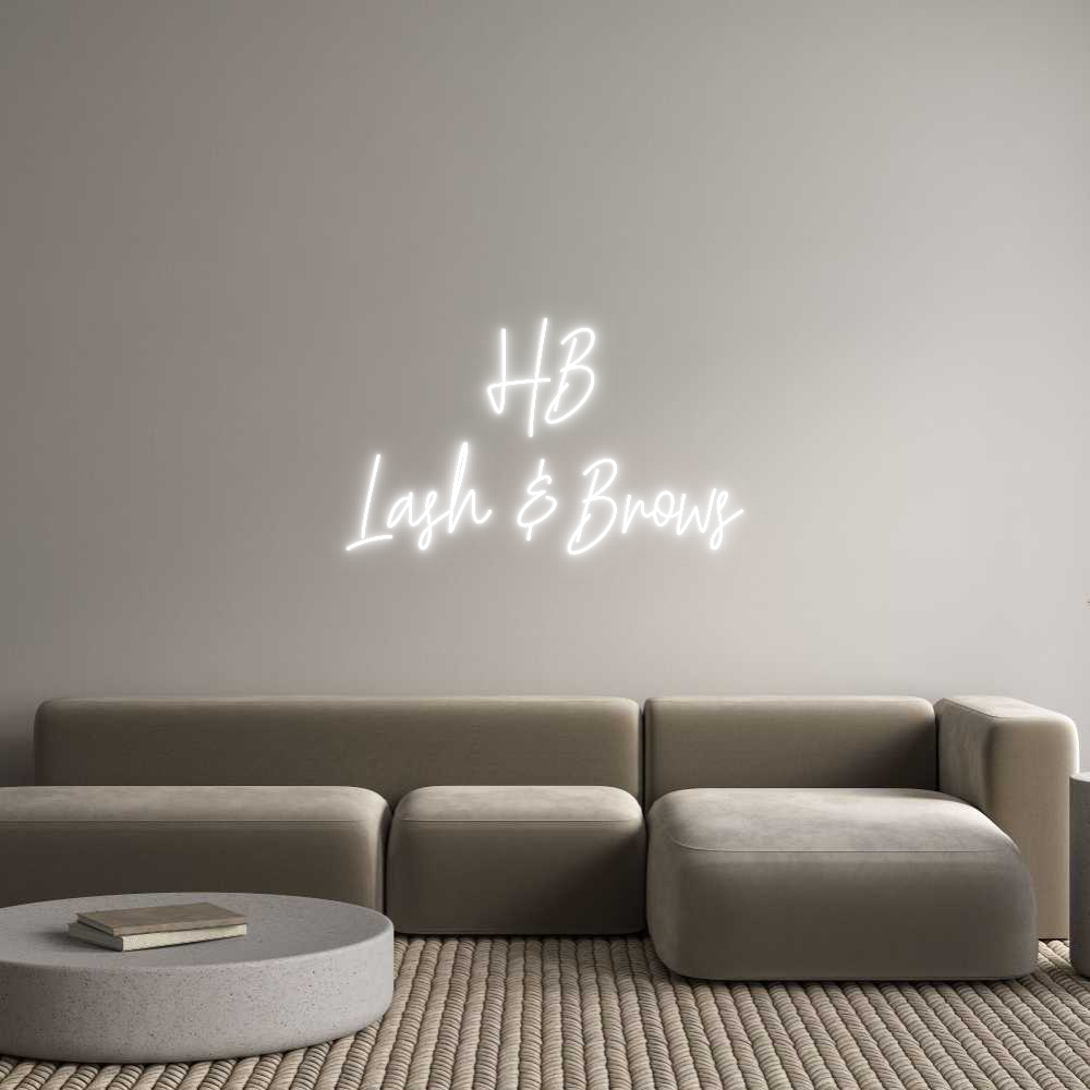 Custom Neon Text- HB
Lash & Br...