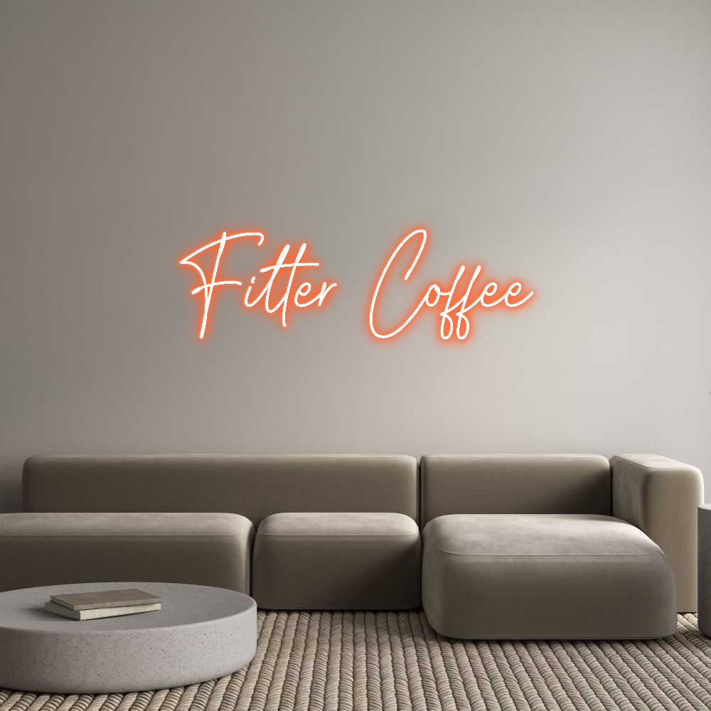 Custom Neon Text - Filter Coffee
