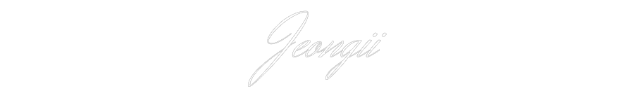 Custom Neon Text- Jeongii