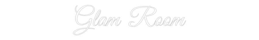 Custom Neon Text - Glam Room
