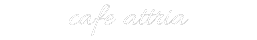 Custom Neon Text - cafe attria