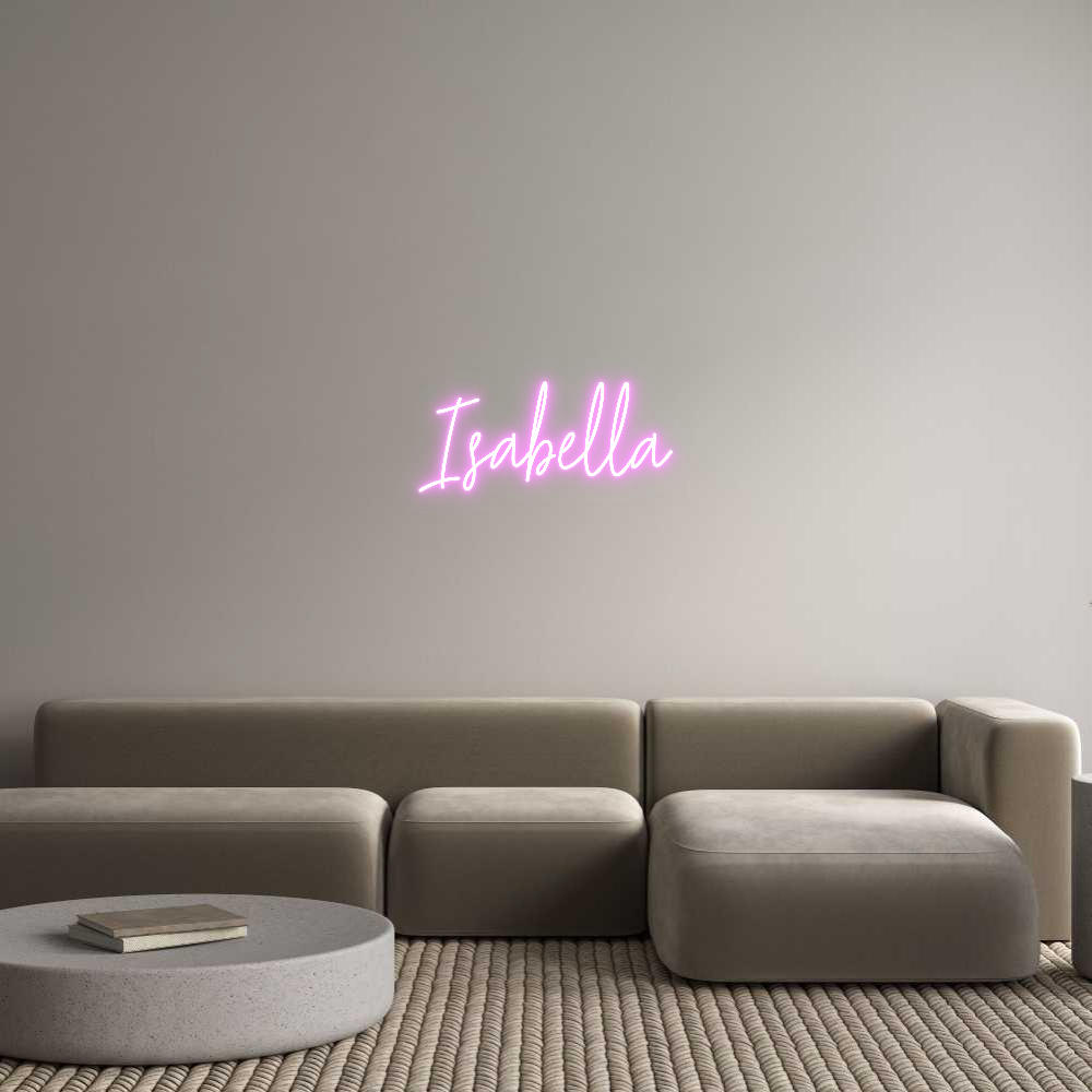 Custom Neon Text - Isabella