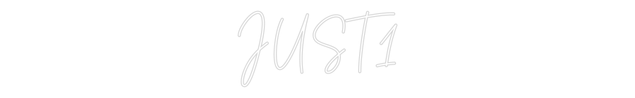Custom Neon Text - JUST1
