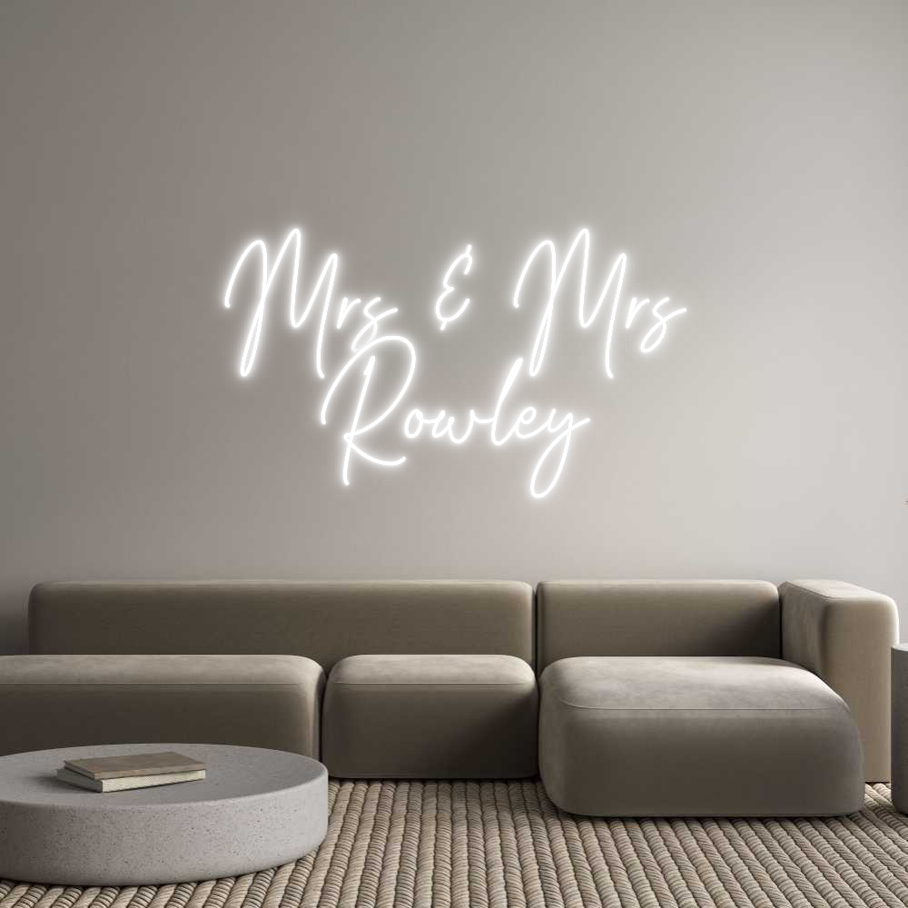 Custom Neon Text - Mrs & Mrs
Ro...