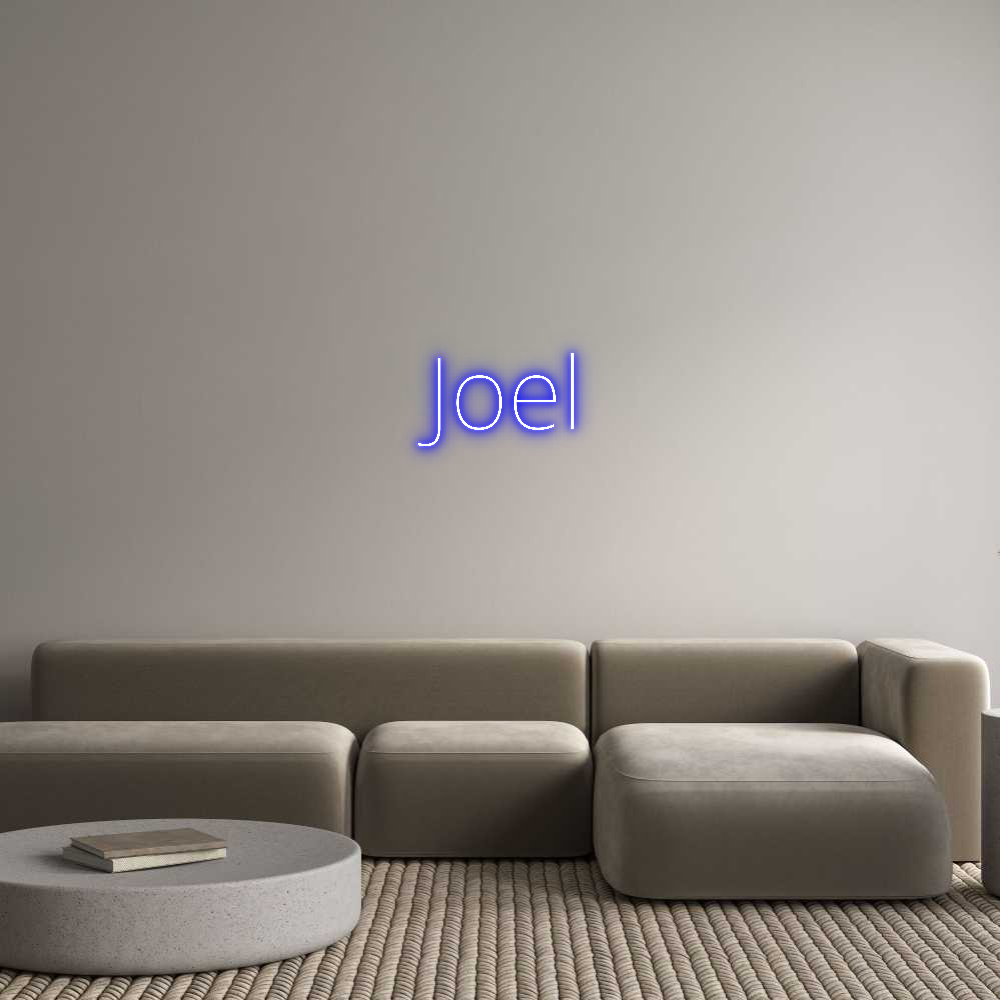 Custom Neon Text - Joel
