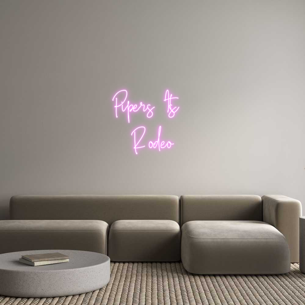 Custom Neon Text - Pipers 1st 
...