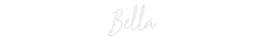 Custom Neon Text - Bella