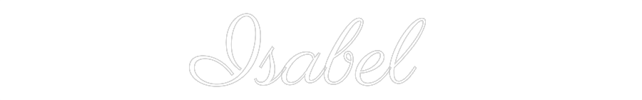 Custom Neon Text - Isabel