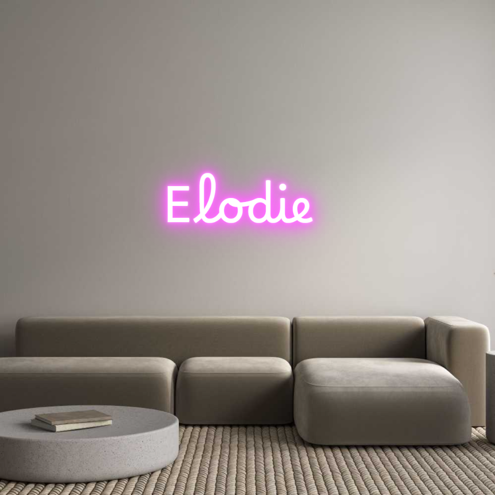 Custom Neon Text - Elodie