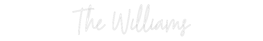 Custom Neon Text - The Williams