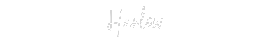 Custom Neon Text - Harlow