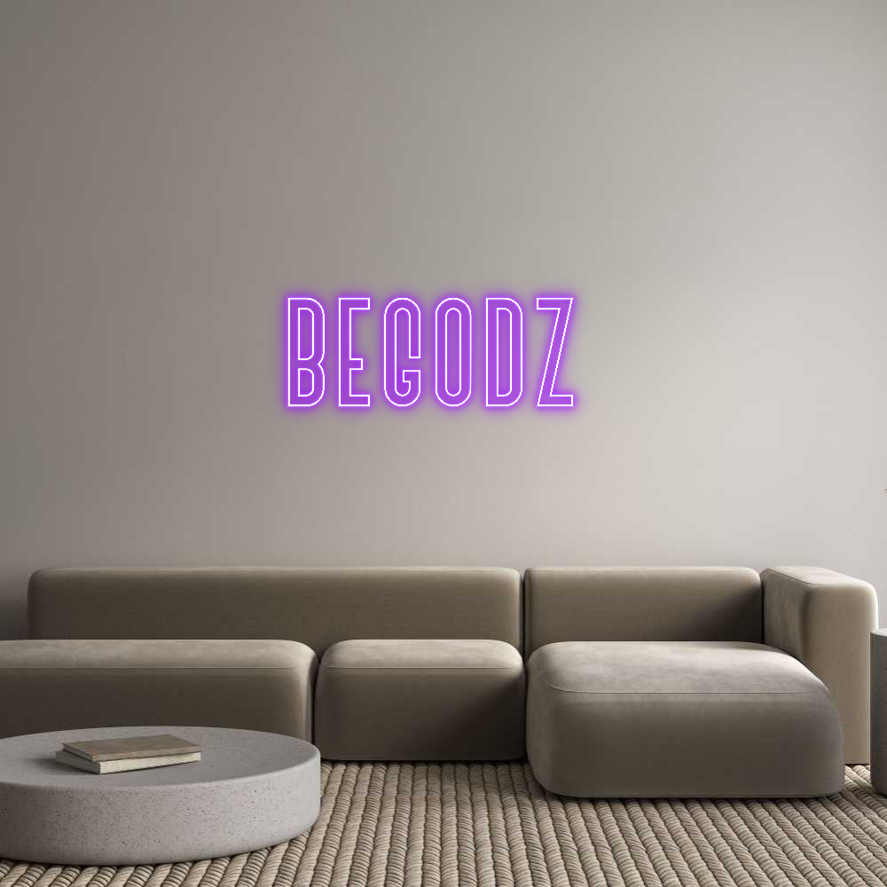 Custom Neon Text - BEGODZ