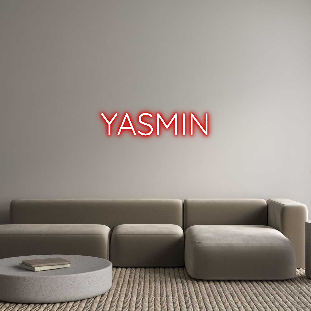 Custom Neon Text - YASMIN