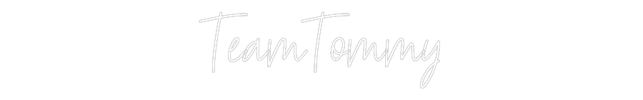 Custom Neon Text - TeamTommy