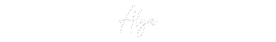 Custom Neon Text - Alya