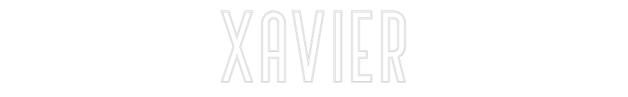 Custom Neon Text - Xavier