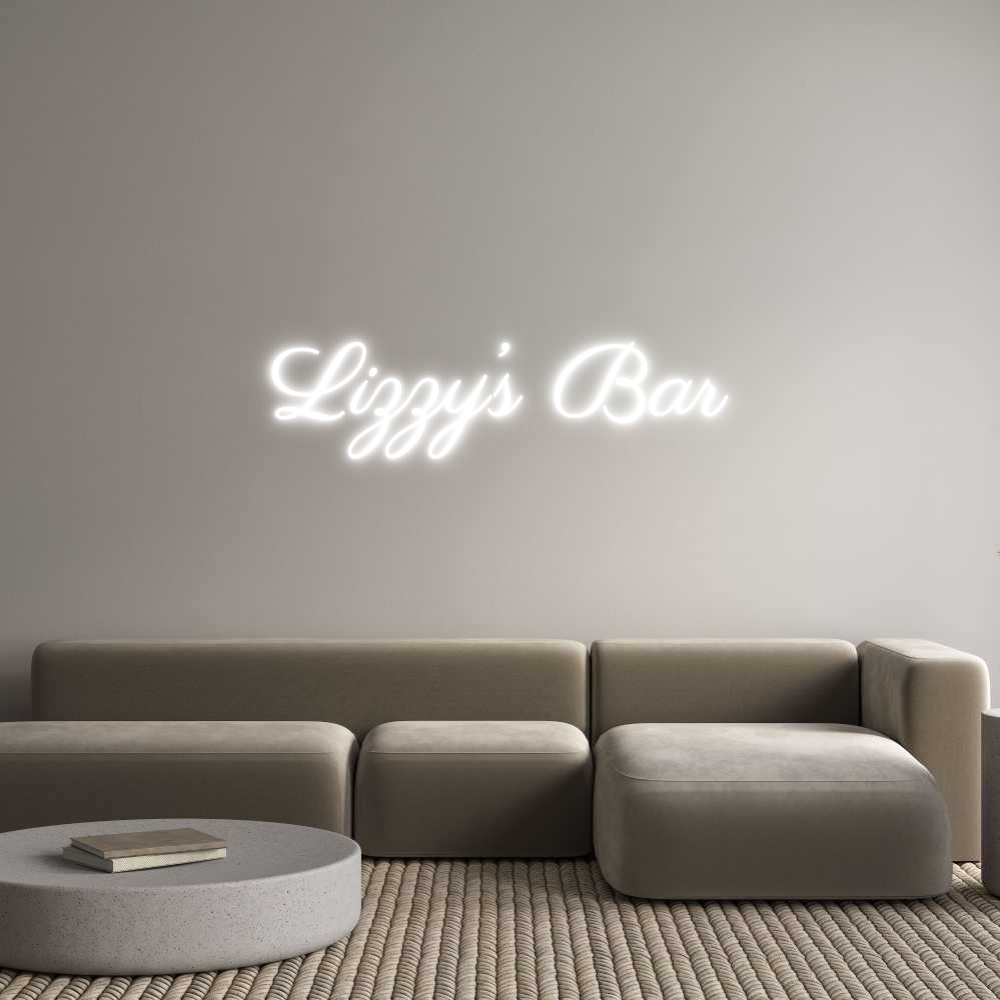 Custom Neon Text - Lizzy’s Bar