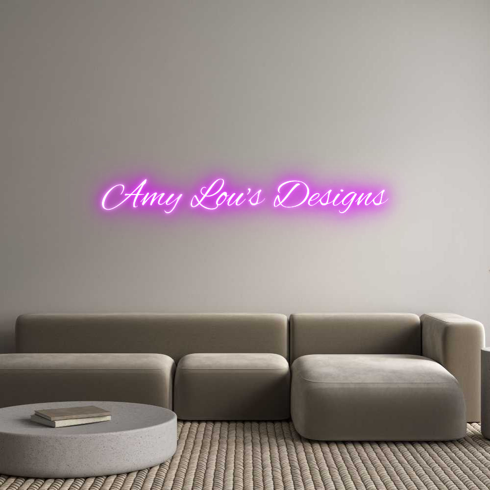 Custom Neon Text- Amy Lou's Des...