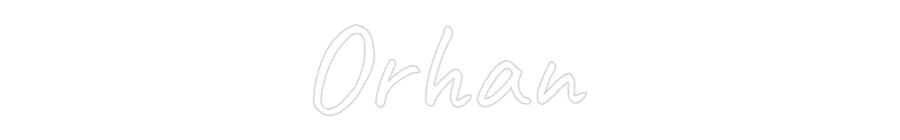 Custom Neon Text - Orhan