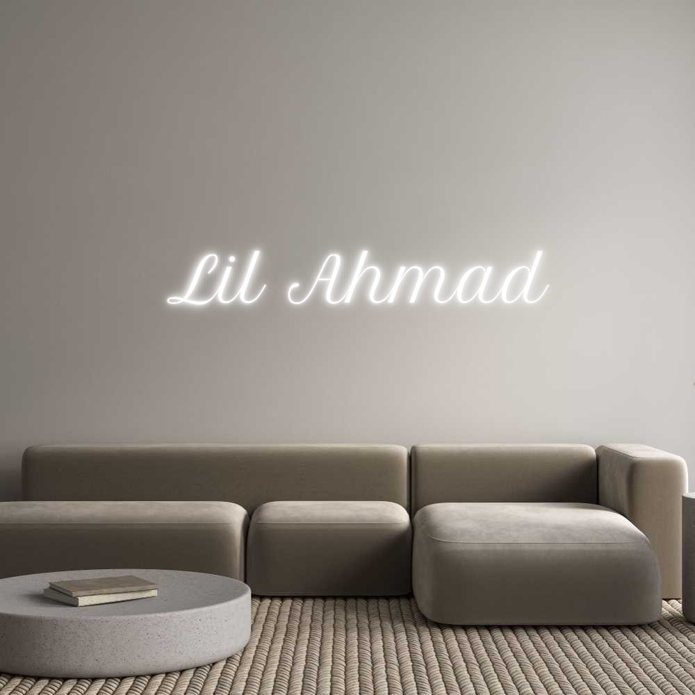 Custom Neon Text -  Lil Ahmad