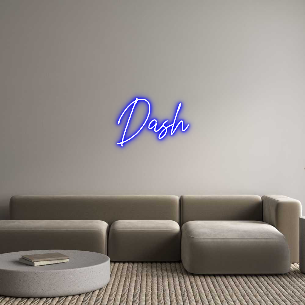 Custom Neon Text - Dash