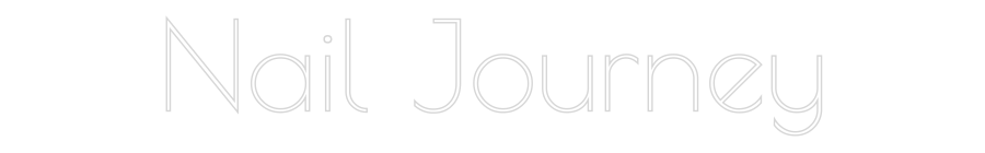 Custom Neon Text - Nail Journey