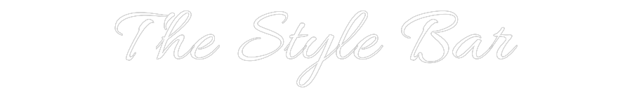 Custom Neon Text- The Style Bar