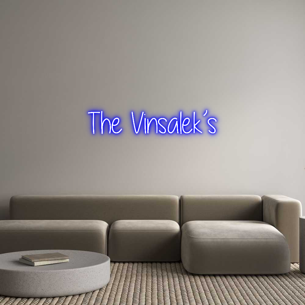Custom Neon Text- The Vinsalek’s