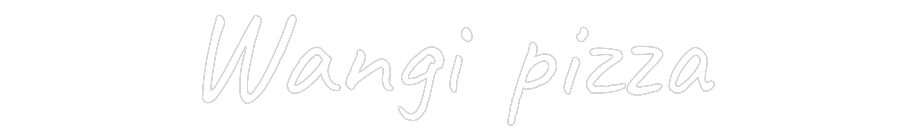 Custom Neon Text - Wangi pizza