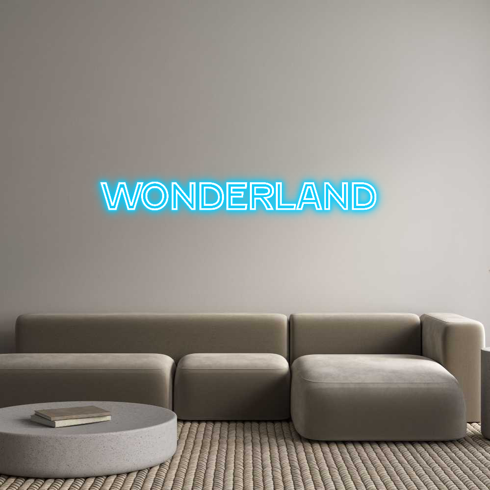 Custom Neon Text - Wonderland