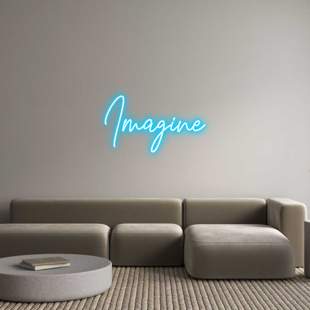 Custom Neon Text - Imagine