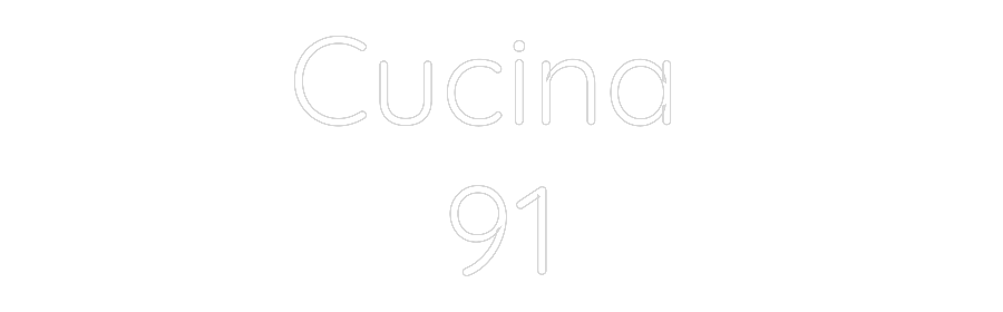 Custom Neon Text - Cucina 
91