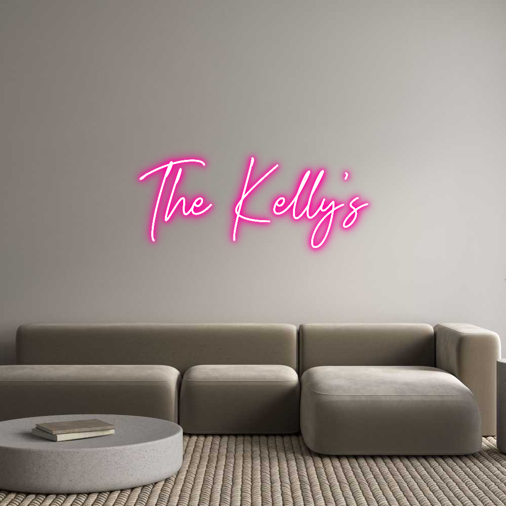 Custom Neon Text - The Kelly’s
