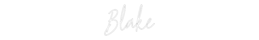 Custom Neon Text- Blake