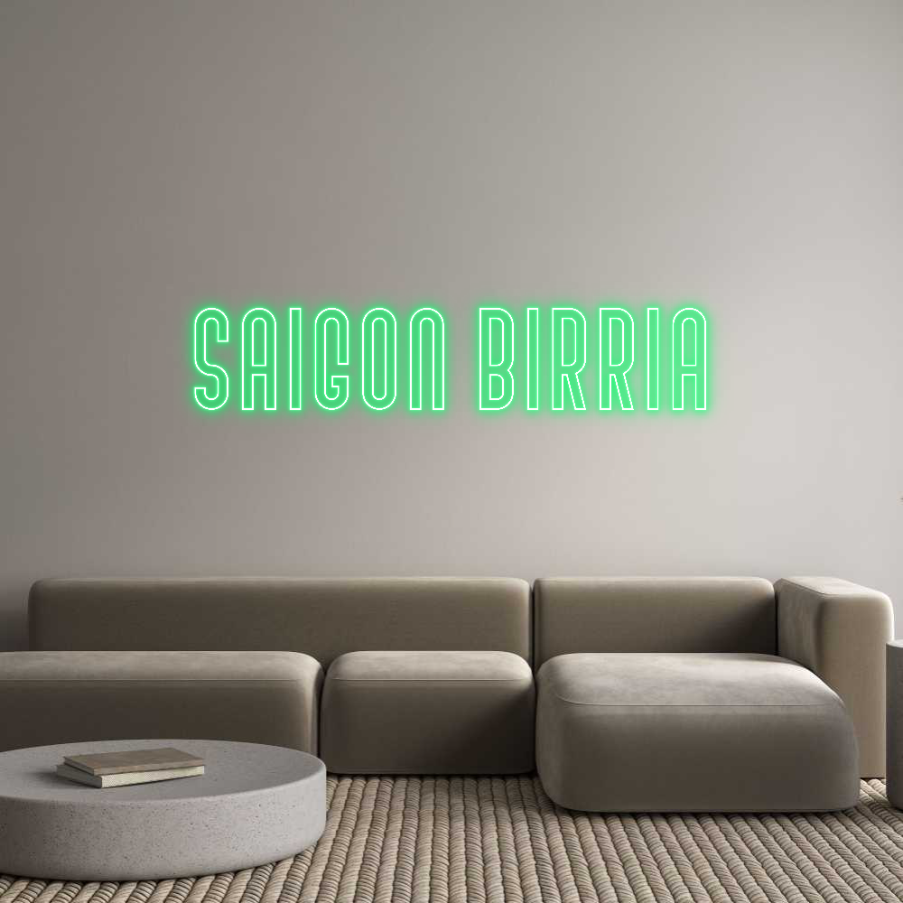 Custom Neon Text - Saigon Birria