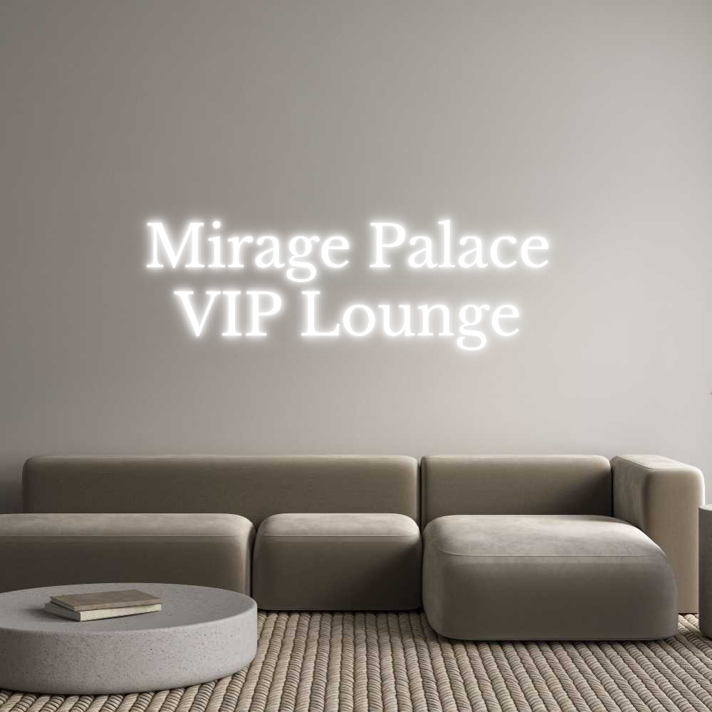 Custom Neon Text - Mirage Palace...