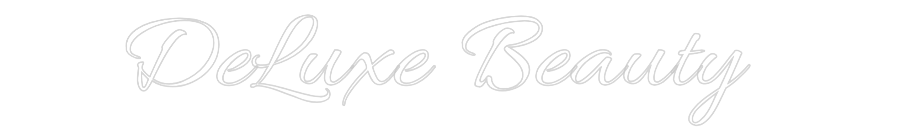 Custom Neon Text - DeLuxe Beauty