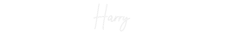 Custom Neon Text - Harry