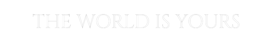 Custom Neon Text- THE WORLD IS ...